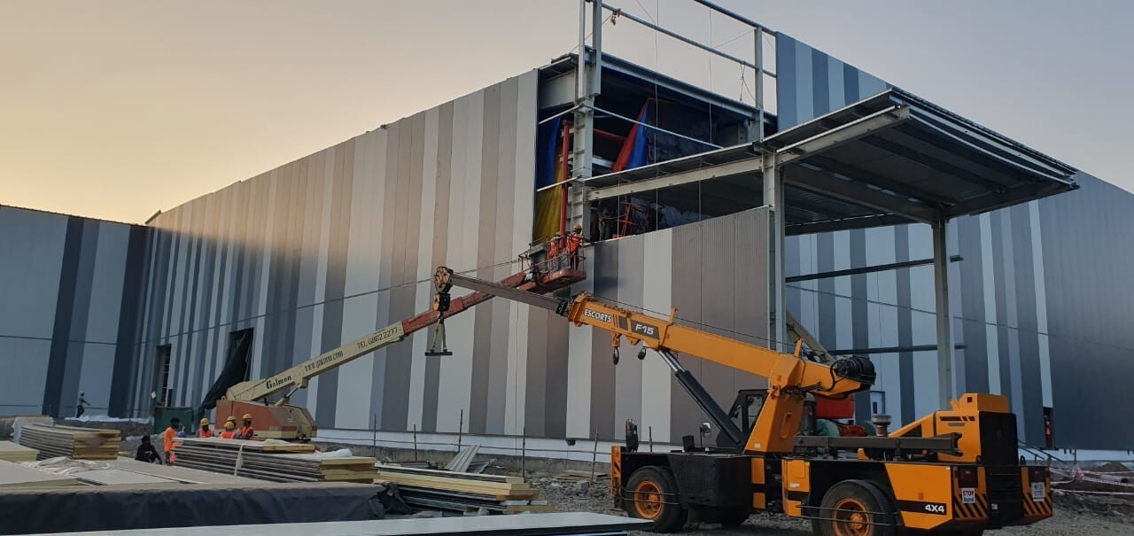 Industrial roofing project by Rishonn & Reyansh at